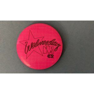 Vintage 80s Wednesday Nite Live Stuart Anderson's Black Angus Steakhouse Pinback